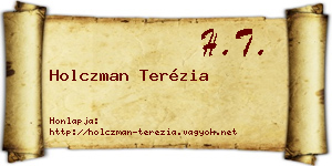 Holczman Terézia névjegykártya